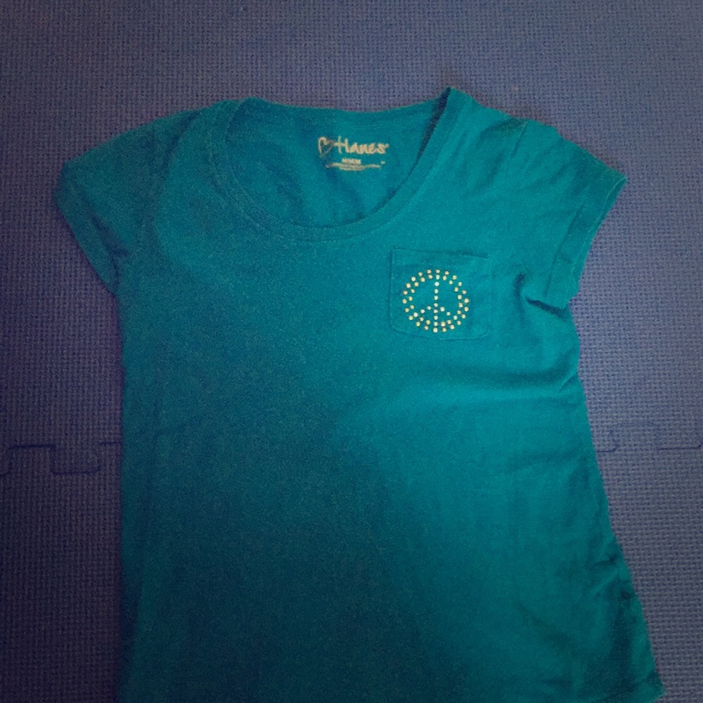 Hanes m/m/m blue t-shirt  with jams with pocket